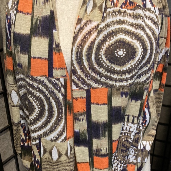 Beige, Brown & Orange Infiniti Scarf - Picture 5 of 5